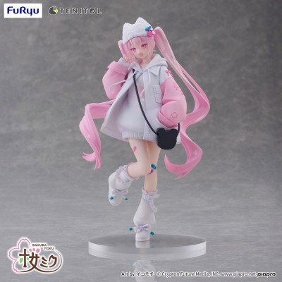 HATSUNE MIKU - Sakura Miku Cool Style [petit] Tenitol Furyu PVC Figure 19 cm