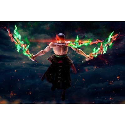 ONE PIECE - Roronoa Zoro The King of Hell S.H. Figuarts Action Figure 15 cm