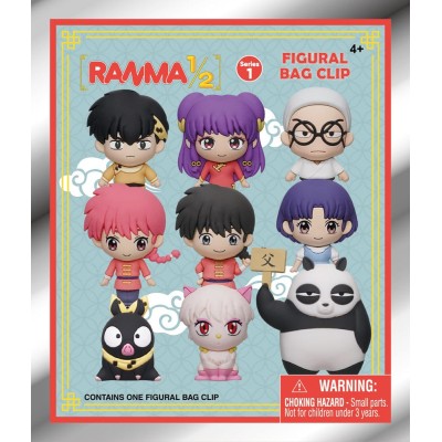 RANMA 1/2 - 3D PVC Bag Clip Series 1 (1 random clip)