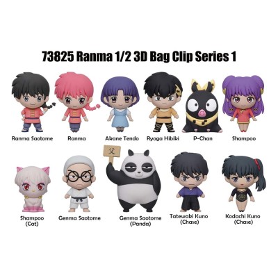 RANMA 1/2 - 3D PVC Bag Clip Series 1 (1 clip casuale)