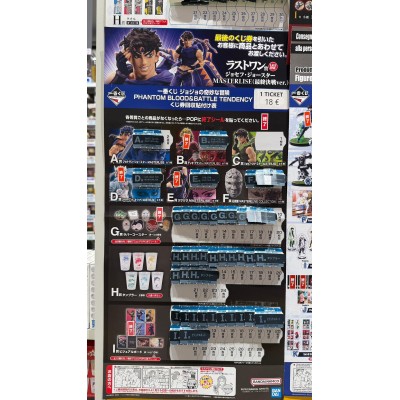 JOJO'S BIZARRE ADVENTURE Ichibankuji - Phantom blood & Battle tendecy (1 TICKET)