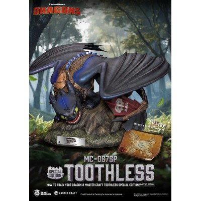 HOW TO TRAIN YOUR DRAGON - Toothless Master Craft Beast Kingdom Toys PVC Figure 38 cm