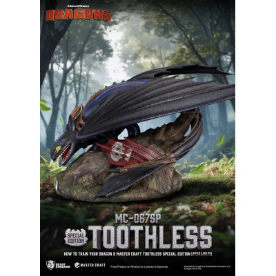 HOW TO TRAIN YOUR DRAGON - Toothless Master Craft Beast Kingdom Toys PVC Figure 38 cm