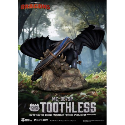 HOW TO TRAIN YOUR DRAGON - Toothless Master Craft Beast Kingdom Toys PVC Figure 38 cm