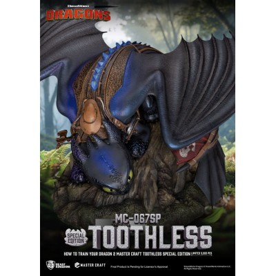 HOW TO TRAIN YOUR DRAGON - Toothless Master Craft Beast Kingdom Toys PVC Figure 38 cm