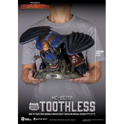 HOW TO TRAIN YOUR DRAGON - Toothless Master Craft Beast Kingdom Toys PVC Figure 38 cm