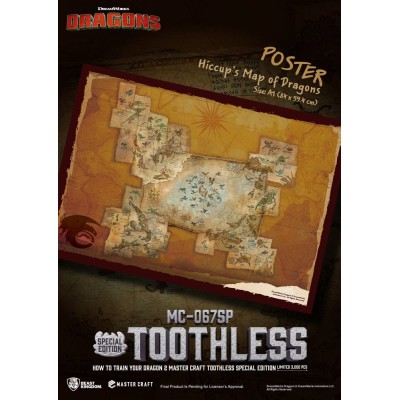 HOW TO TRAIN YOUR DRAGON - Toothless Master Craft Beast Kingdom Toys PVC Figure 38 cm