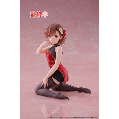 A CERTAIN SCIENTIFIC RAILGUN - Mikoto Misaka Chinese Dress Ver. Desktop Cute Taito PVC Figure 13 cm