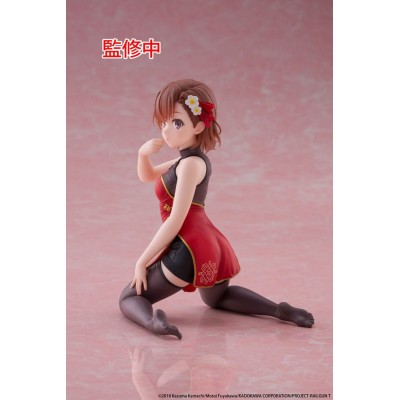 A CERTAIN SCIENTIFIC RAILGUN - Mikoto Misaka Chinese Dress Ver. Desktop Cute Taito PVC Figure 13 cm