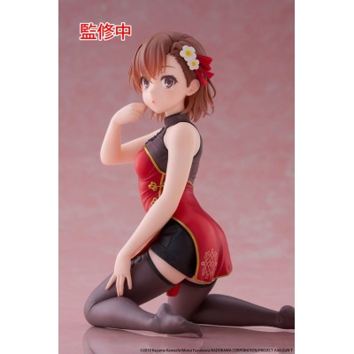 A CERTAIN SCIENTIFIC RAILGUN - Mikoto Misaka Chinese Dress Ver. Desktop Cute Taito PVC Figure 13 cm