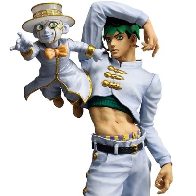 JOJO’S BIZARRE ADVENTURE - Rohan Kishibe & Heaven’s Door Ichibansho Figure Stand Rush ! Jojo Bizarre Adventure Bandai PVC Figure