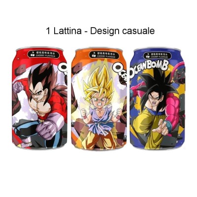 Ocean Bomb Sparkling Cherry - Carbonated Soft Drink with Cherry Flavor (Japan) 315ML (Random Design)