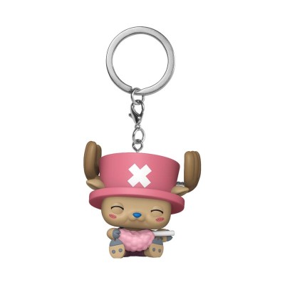 ONE PIECE - Chopper w/Cotton Candy Vinyl Funko Keychains 4 cm 