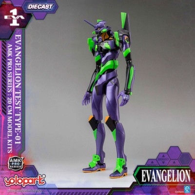 NEON GENESIS EVANGELION - Eva-01 Test Type AMK Pro Series Yolopark Plastic Model Kit 20 cm