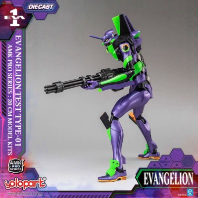 NEON GENESIS EVANGELION - Eva-01 Test Type AMK Pro Series Yolopark Plastic Model Kit 20 cm