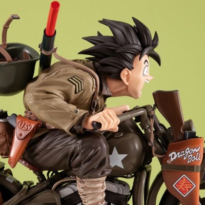 DRAGON BALL Z - Son Goku & Bike 05 Desktop Real McCoy Megahouse PVC Diorama 18 cm