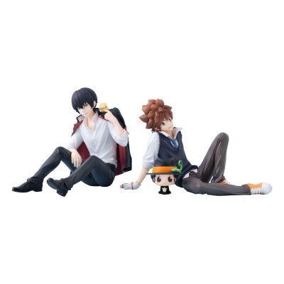 KATEKYO HITMAN REBORN! - Tsuna & Reborn & Hibari & Hibird Palm Size Set G.E.M. Series Megahouse PVC Figure 8 cm