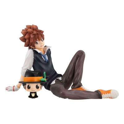 KATEKYO HITMAN REBORN! - Tsuna & Reborn & Hibari & Hibird Palm Size Set G.E.M. Series Megahouse PVC Figure 8 cm