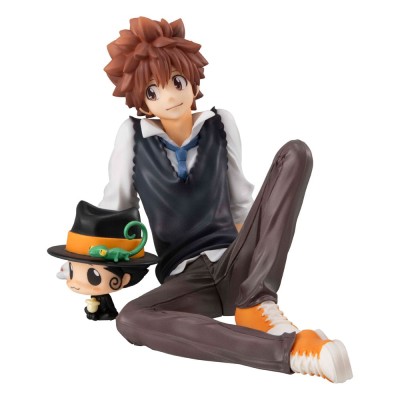 KATEKYO HITMAN REBORN! - Tsuna & Reborn & Hibari & Hibird Palm Size Set G.E.M. Series Megahouse PVC Figure 8 cm