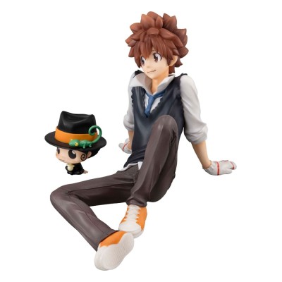 KATEKYO HITMAN REBORN! - Tsuna & Reborn & Hibari & Hibird Palm Size Set G.E.M. Series Megahouse PVC Figure 8 cm