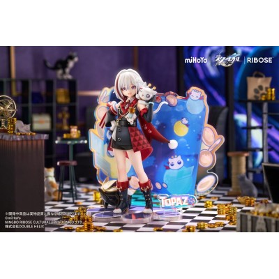 HONKAI: STAR RAIL - Topaz & Numby Ver. Rise Up Chibineko Series Ribose PVC Figure 18 cm