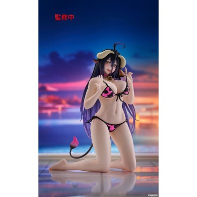 OVERLORD - Albedo Cow-Print Swimsuit Ver. Desktop Cute Figure Renewal Taito PVC Figure 13 cm