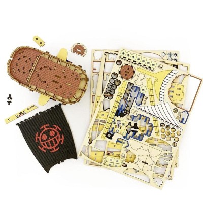 ONE PIECE - DIY Puzzle 3d in legno Boat Wa-Gu-Mi Law's Submarine