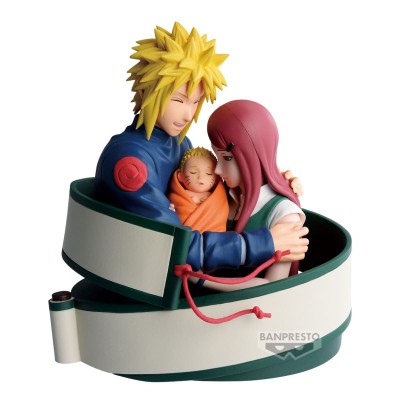 NARUTO 72 SERIES - Minato & Naruto & Kushina Banpresto PVC Figure 13 cm