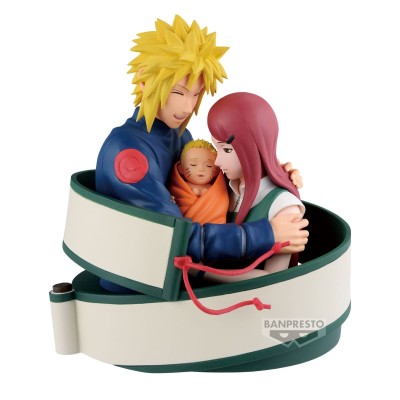 NARUTO 72 SERIES - Minato & Naruto & Kushina Banpresto PVC Figure 13 cm