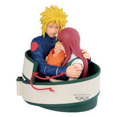 NARUTO 72 SERIES - Minato & Naruto & Kushina Banpresto PVC Figure 13 cm