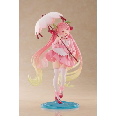 HATSUNE MIKU - Newley Written Sakura Miku Sakura Dress Ver. AMP Taito PVC Figure 21 cm