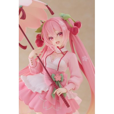 HATSUNE MIKU - Newley Written Sakura Miku Sakura Dress Ver. AMP Taito PVC Figure 21 cm