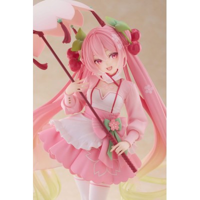 HATSUNE MIKU - Newley Written Sakura Miku Sakura Dress Ver. AMP Taito PVC Figure 21 cm