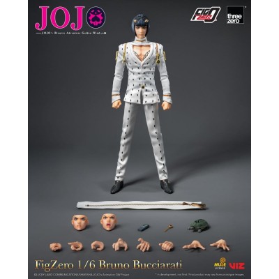 JOJO'S BIZARRE ADVENTURE: GOLDEN WIND - Bruno Bucciarati FigZero 1/6 ThreeZero Action Figure 31 cm