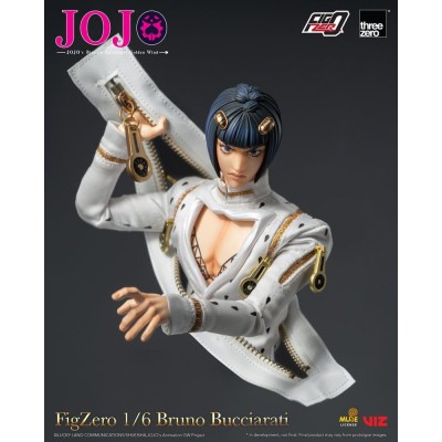 JOJO'S BIZARRE ADVENTURE: GOLDEN WIND - Bruno Bucciarati FigZero 1/6 ThreeZero Action Figure 31 cm