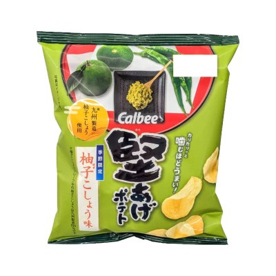 Kata-Age Crunchy Potato Chips - Yuzu Kosho Flavor (Japanese cruncy potato chips) 60G