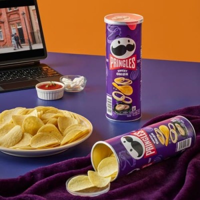 Pringles Sweet Onion - Korean Potato-Based Chips 100G