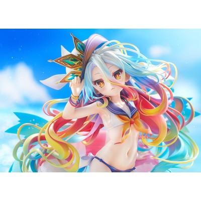 NO GAME NO LIFE - Shiro Sailor-Style Swimsuit Ver. 1/7 Good Smile Company PVC Figure 24 cm