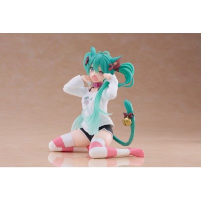 HATSUNE MIKU - Hatsune Miku Cat Ear T-Shirt Ver. Desktop Cute (re-run) Taito PVC Figure 13 cm