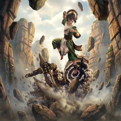 AVATAR: THE LAST AIRBENDER - Toph 1/10 Iron Studios Art Scale Resin Statue 20 cm