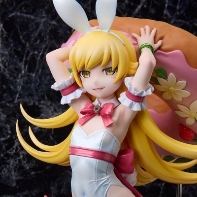 MONOGATARI SERIES - Shinobu Oshino White Bunny Ver. 1/4 A Dimension PVC Figure 35 cm