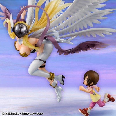DIGIMON ADVENTURE - Angewomon & Hikari Yagami Precious G.E.M. Series Megahouse PVC Figure 22 cm