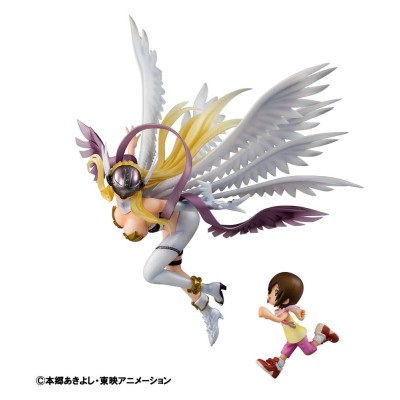 DIGIMON ADVENTURE - Angewomon & Hikari Yagami Precious G.E.M. Series Megahouse PVC Figure 22 cm