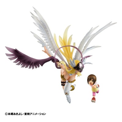 DIGIMON ADVENTURE - Angewomon & Hikari Yagami Precious G.E.M. Series Megahouse PVC Figure 22 cm