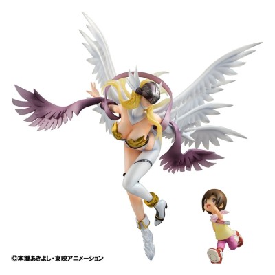 DIGIMON ADVENTURE - Angewomon & Hikari Yagami Precious G.E.M. Series Megahouse PVC Figure 22 cm