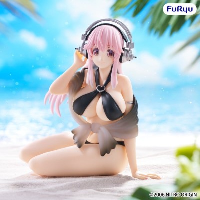 SUPER SONICO - Super Sonico Swimsuit Black Color Ver. Noodle Stopper Furyu PVC Figure 10 cm