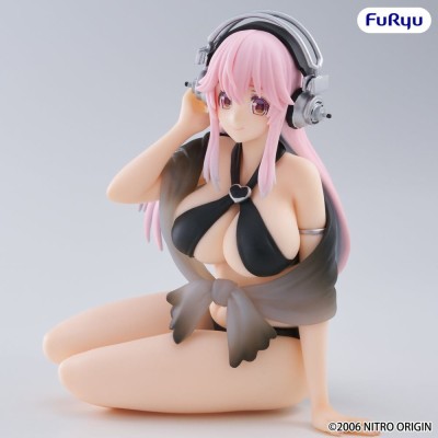 SUPER SONICO - Super Sonico Swimsuit Black Color Ver. Noodle Stopper Furyu PVC Figure 10 cm