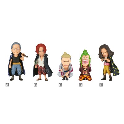 ONE PIECE - Red Hair Pirates vs Bartolomeo World Collectable Figure Complete Pack 5 cm