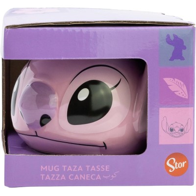 LILO & STITCH - Angel Stitch Tazza 3D Rosa in ceramica 380 ml