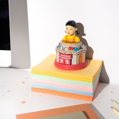 SQUID GAME - Calendario perpetuo 3D